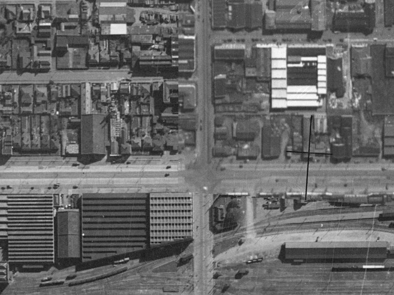 515 Colombo Street from the air, 1940-1944