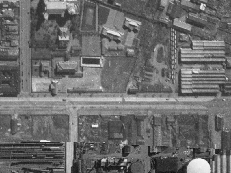 460B Moorhouse Avenue from the air, 1940-1944