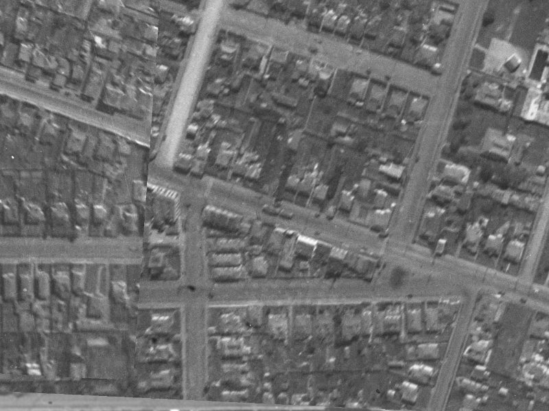 547 Moorhouse Avenue from the air, 1940-1944