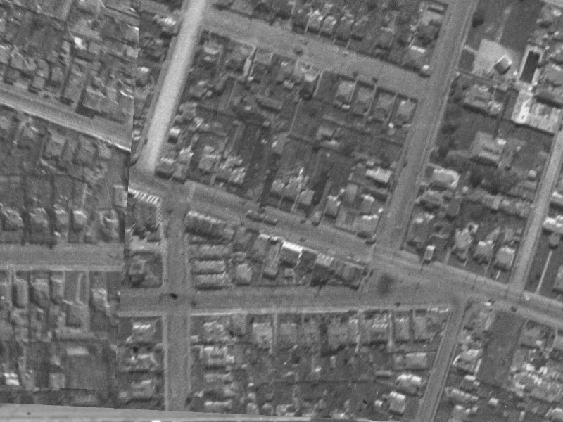 202-218 Ferry Road from the air, 1940-1944