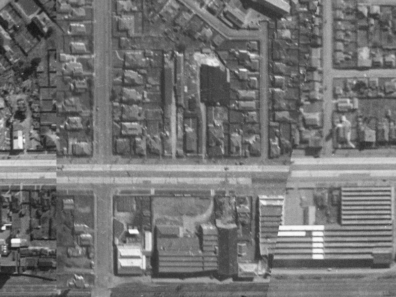 69 Moorhouse Avenue from the air, 1940-1944