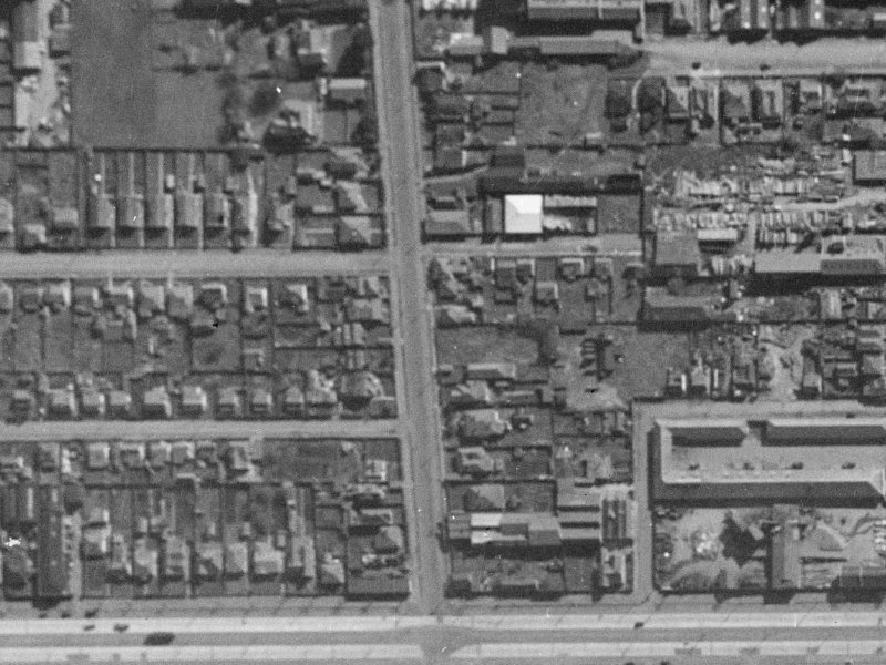 156 Moorhouse Avenue from the air, 1940-1944