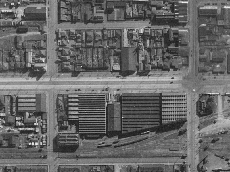 251 Moorhouse Avenue from the air, 1940-1944