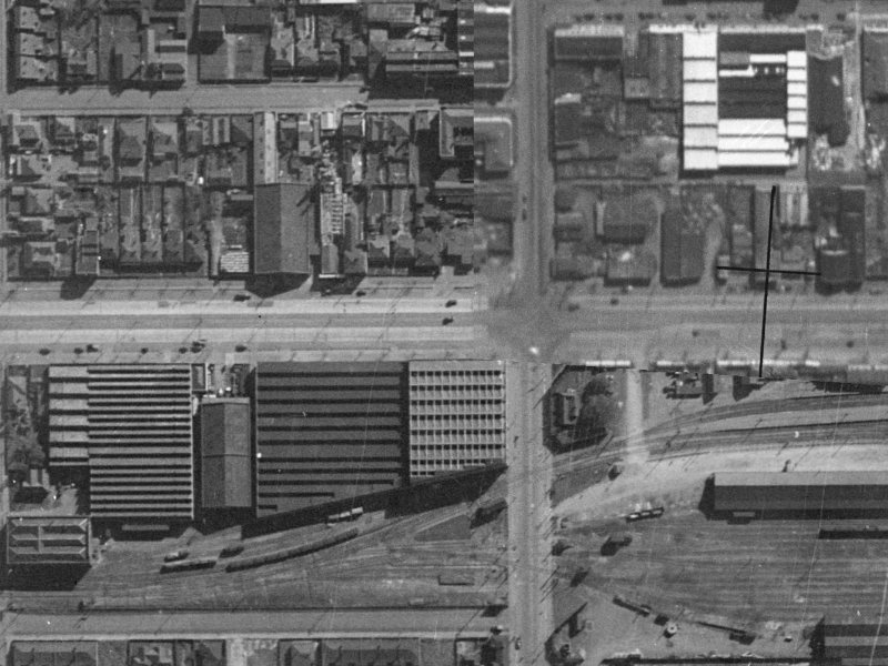 Moorhouse Avenue from the air, 1940-1944