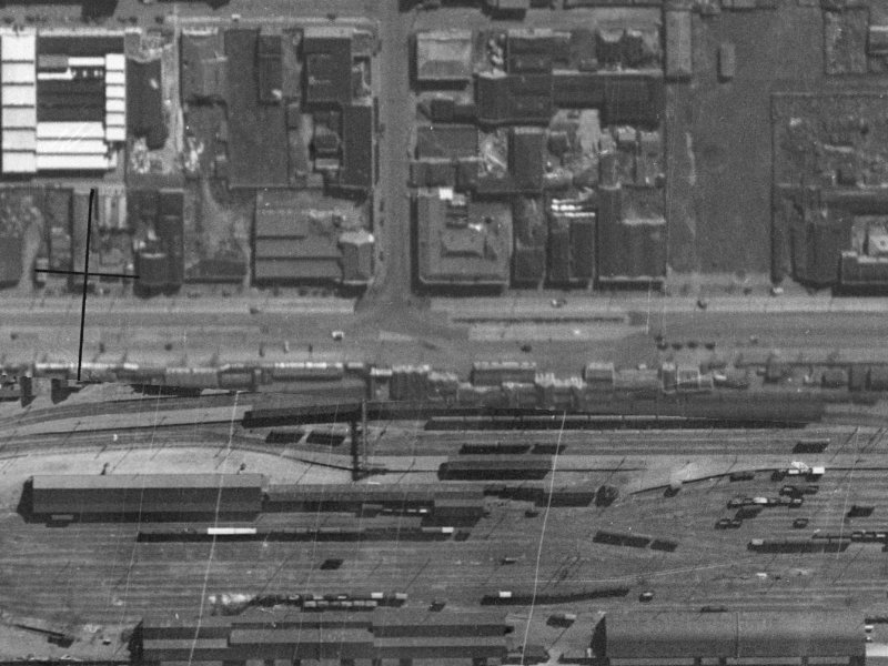 388-386 Moorhouse Avenue from the air, 1940-1944