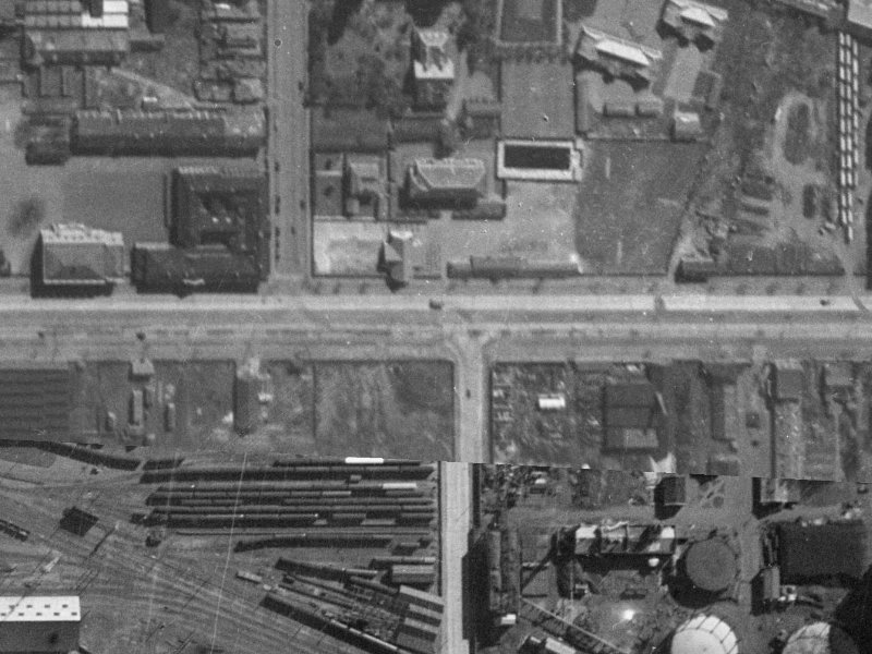450 Moorhouse Avenue from the air, 1940-1944