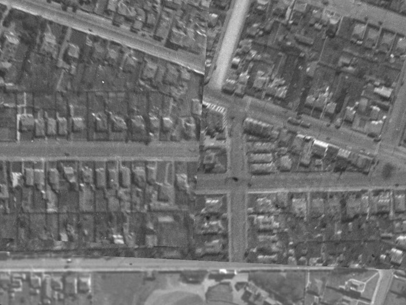 532 Moorhouse Avenue from the air, 1940-1944