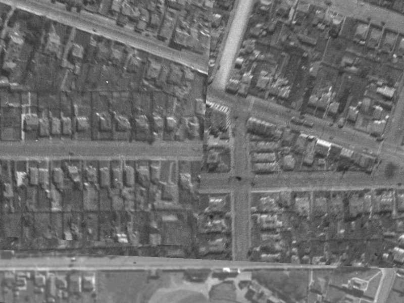 550 Moorhouse Avenue from the air, 1940-1944