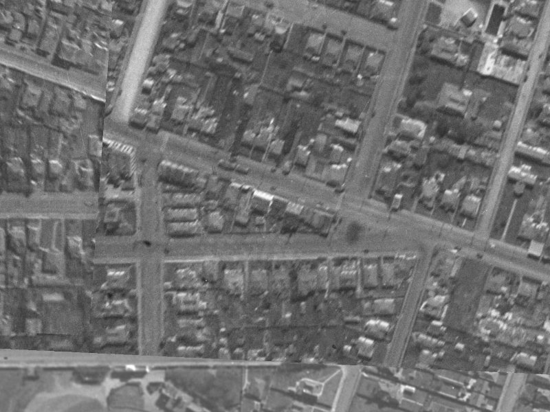 578 Moorhouse Avenue from the air, 1940-1944