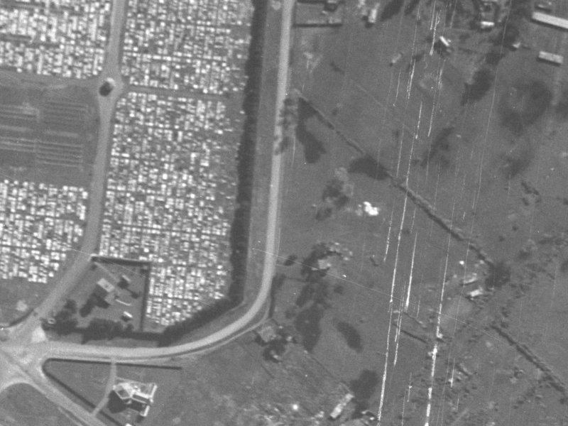 67 Keighleys Road from the air, 1940-1944