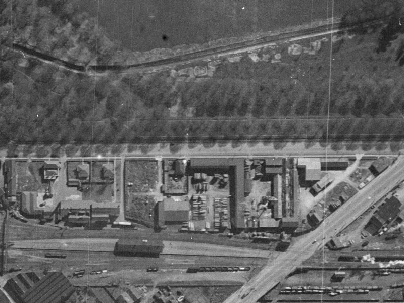 22A Moorhouse Avenue from the air, 1940-1944