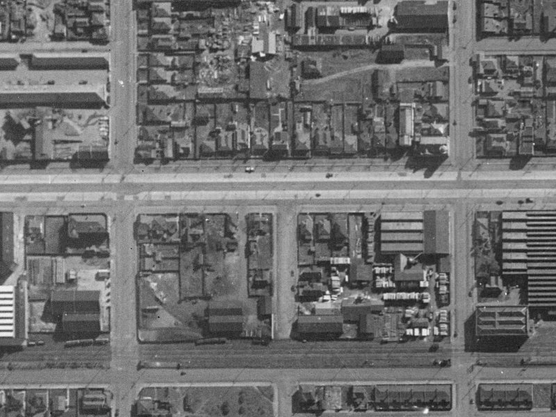 210 Moorhouse Avenue from the air, 1940-1944
