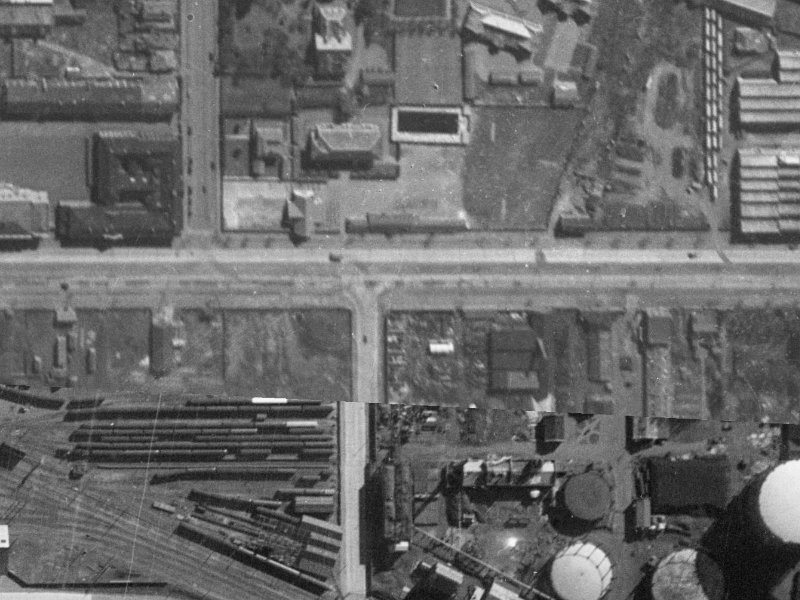 458 Moorhouse Avenue from the air, 1940-1944