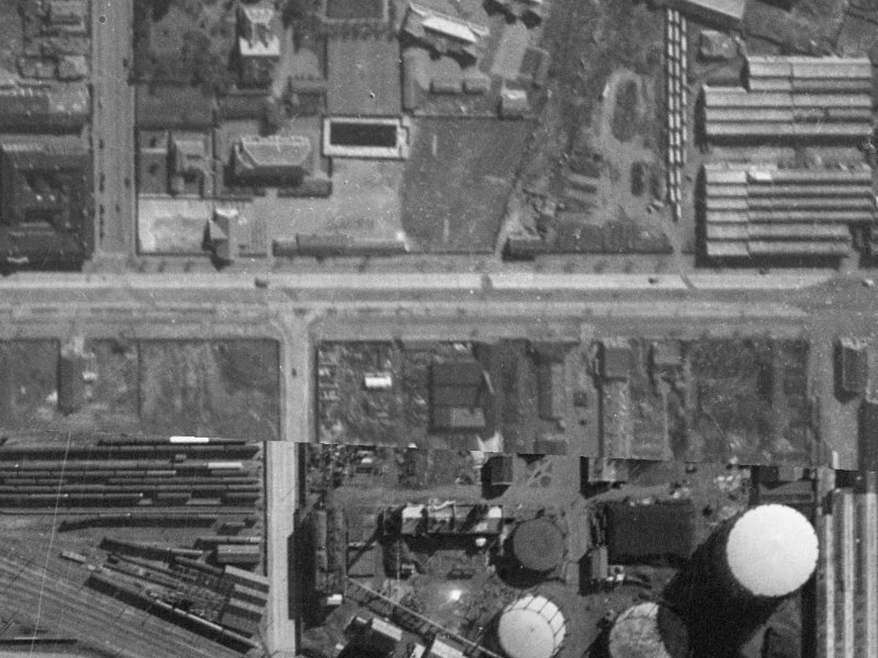 460B Moorhouse Avenue from the air, 1940-1944
