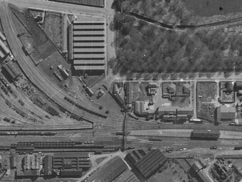 6 Moorhouse Avenue from the air, 1940-1944