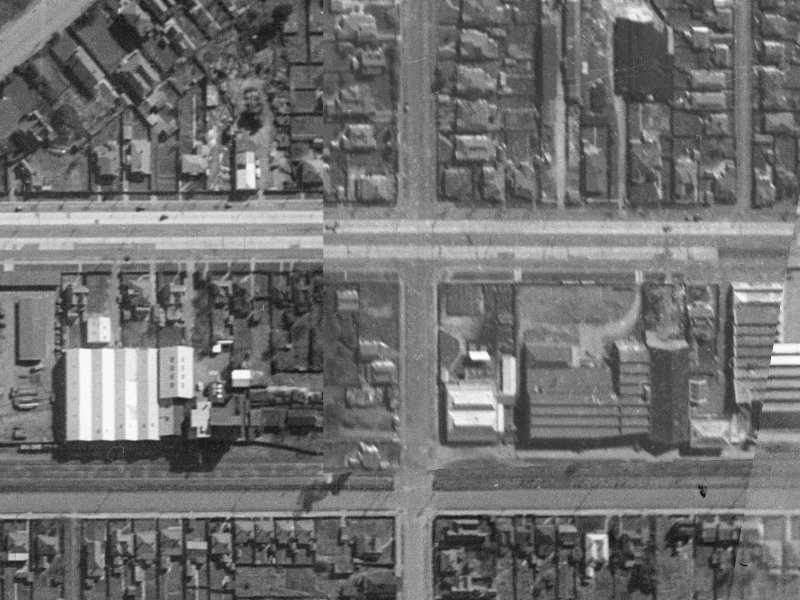 463 Selwyn Street from the air, 1940-1944