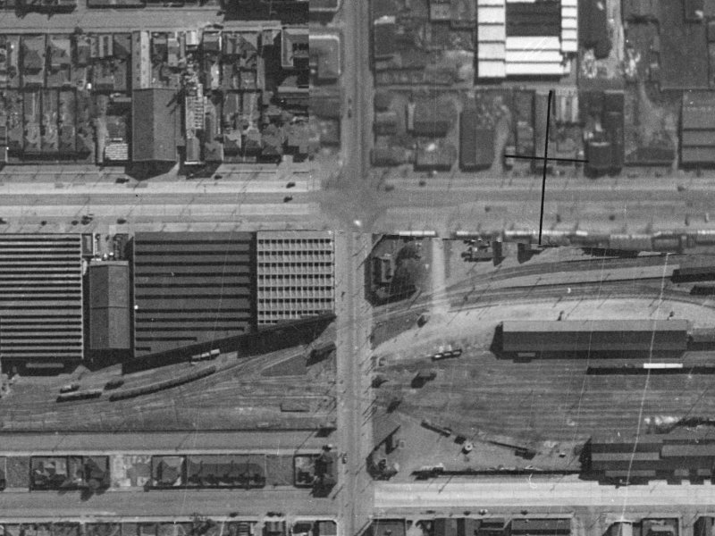 316 Moorhouse Avenue from the air, 1940-1944