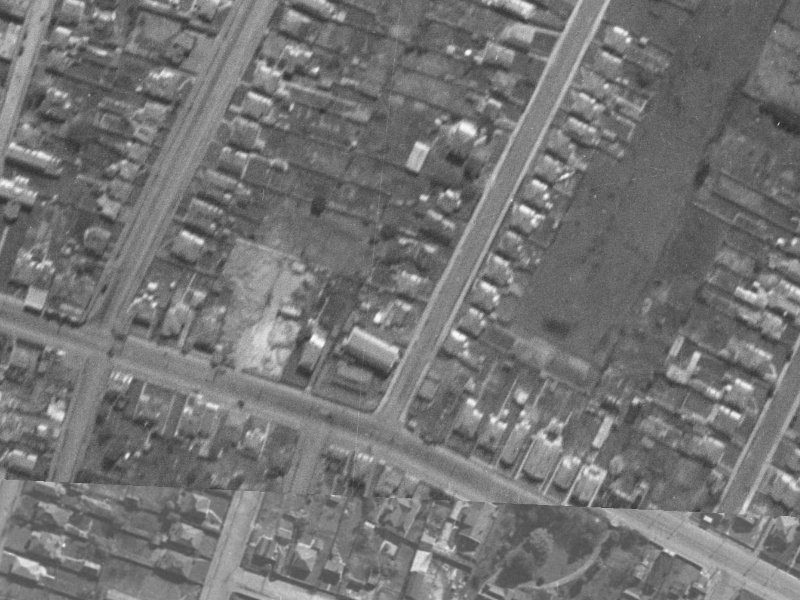 281 Ferry Road from the air, 1940-1944