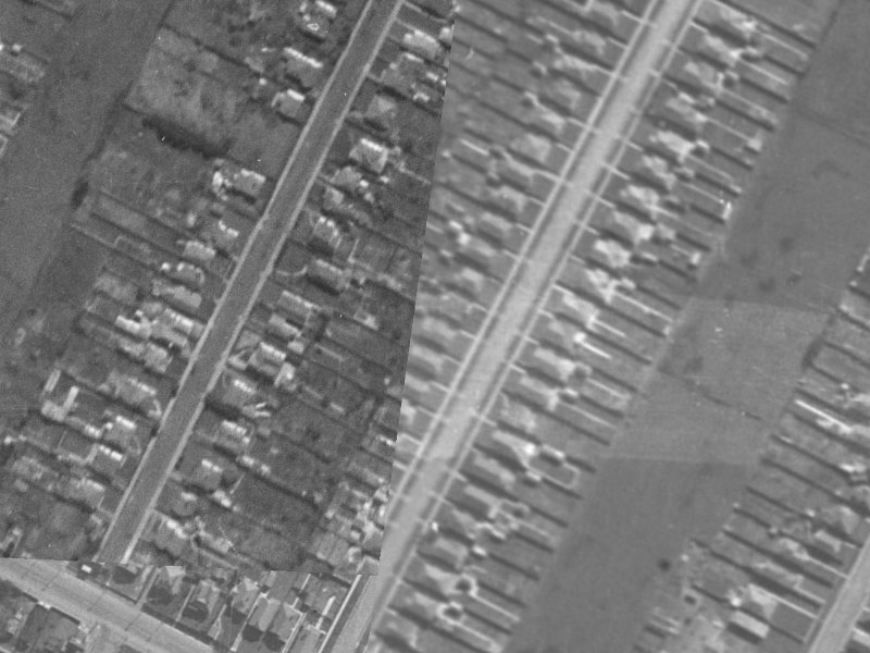 44A Ryan Street from the air, 1940-1944