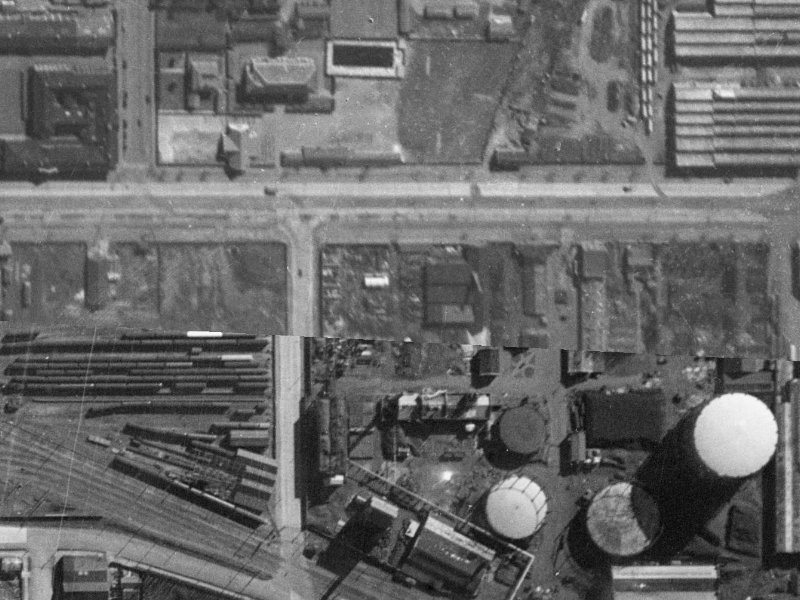 460a Moorhouse Avenue from the air, 1940-1944