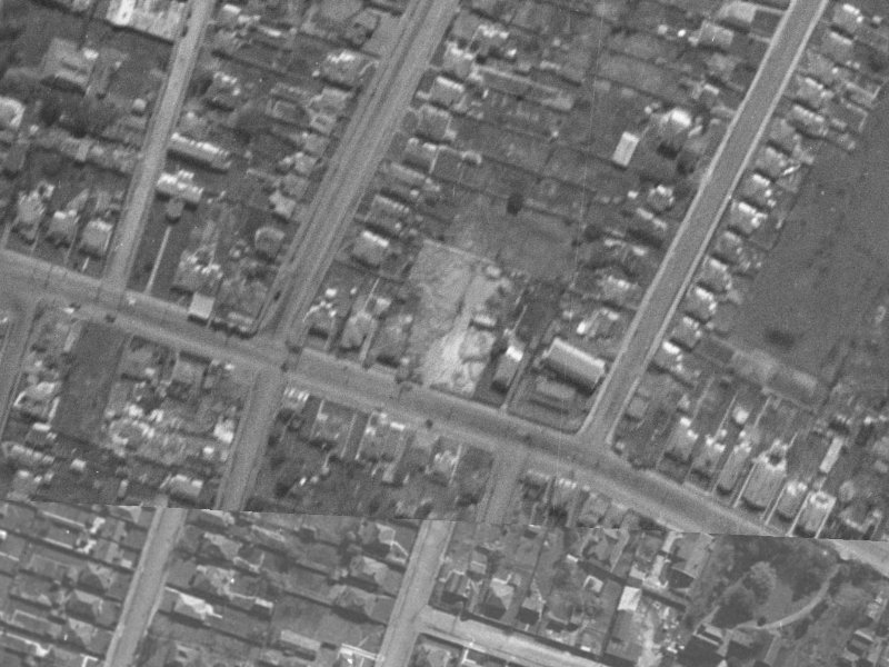263-271 Ferry Road from the air, 1940-1944