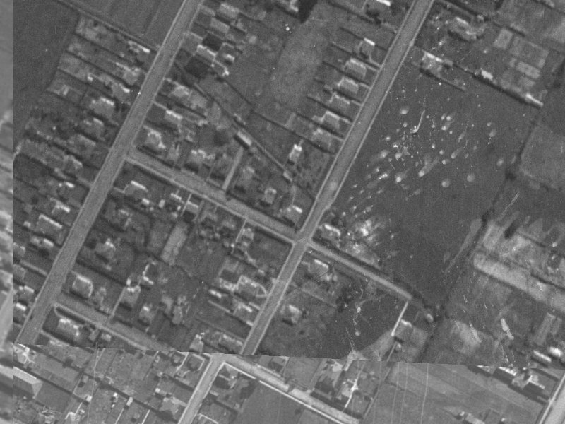 17-27 Bass Street from the air, 1940-1944