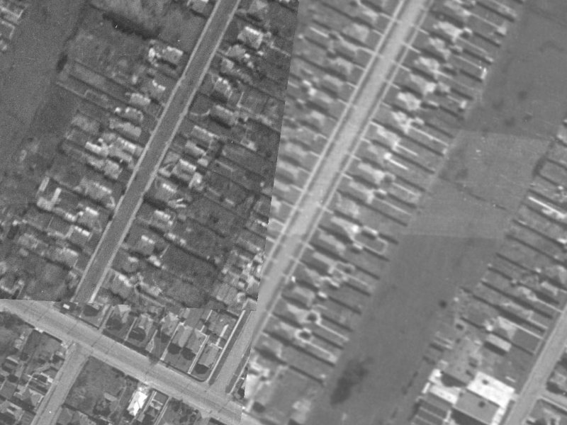 27 Ryan Street from the air, 1940-1944