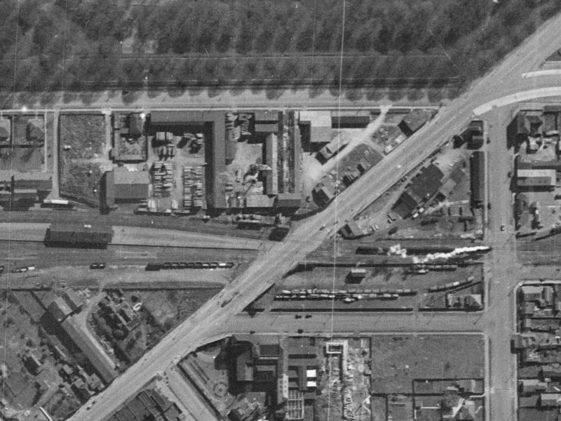 26B Moorhouse Avenue from the air, 1940-1944