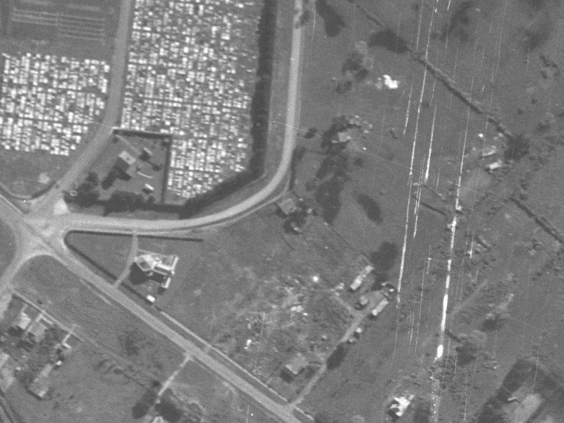 111 Keighleys Road from the air, 1940-1944