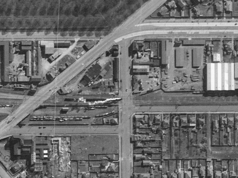 58A Grove Road from the air, 1940-1944