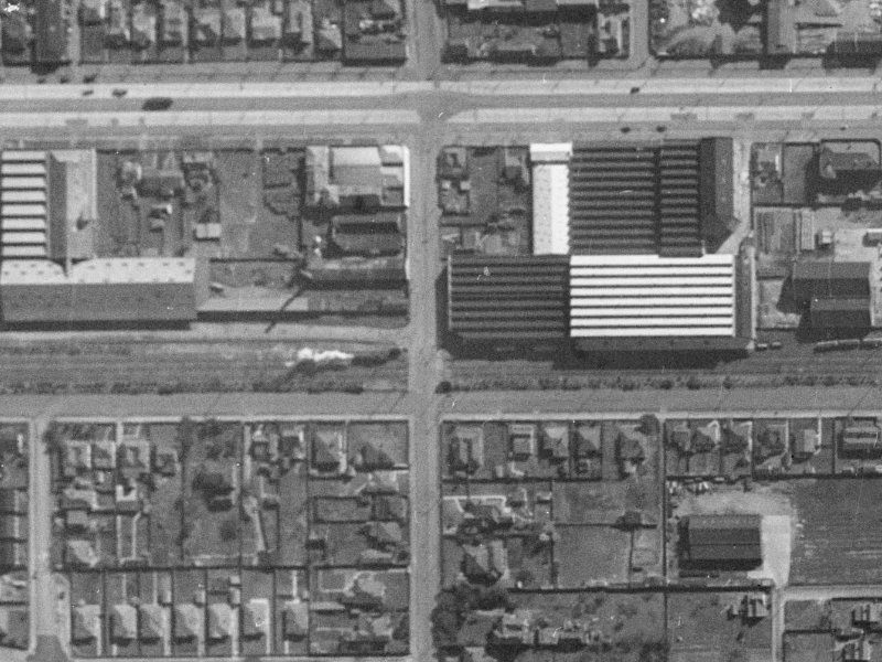 141 Antigua Street from the air, 1940-1944