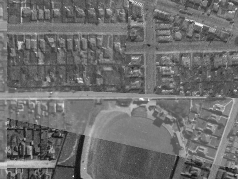 13 Stevens Street from the air, 1940-1944