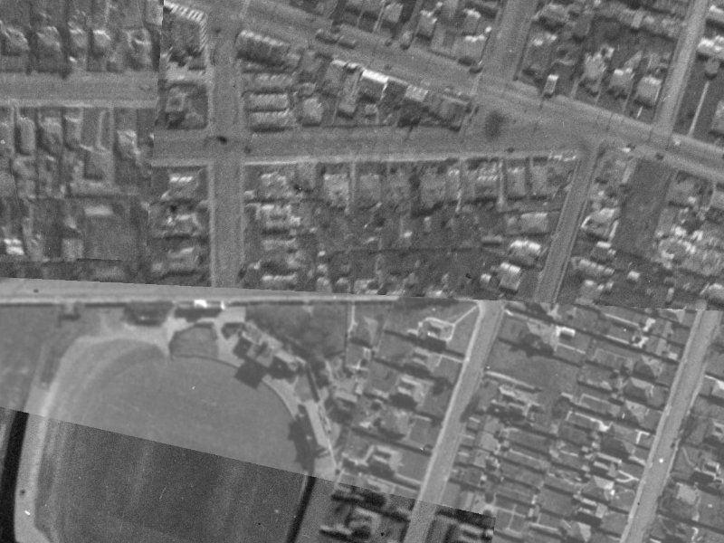 73 Stevens Street from the air, 1940-1944