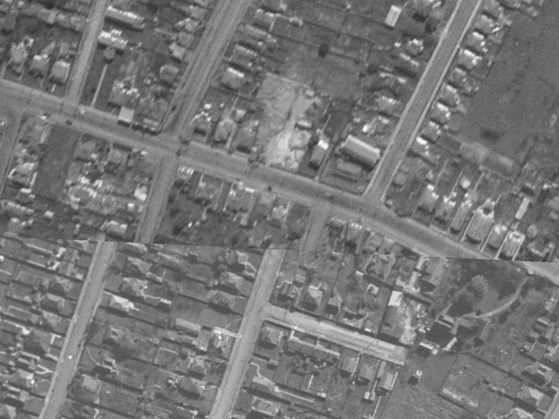 111 Grafton Street from the air, 1940-1944
