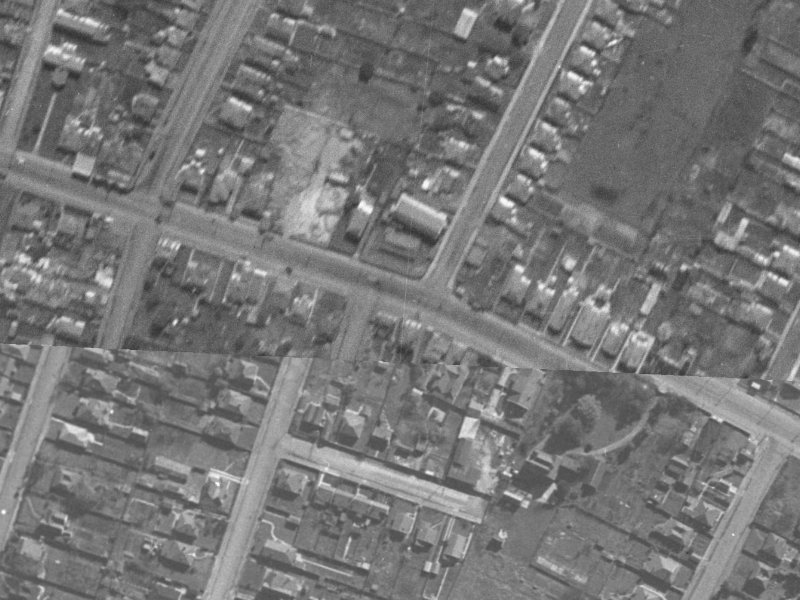 268 Ferry Road from the air, 1940-1944