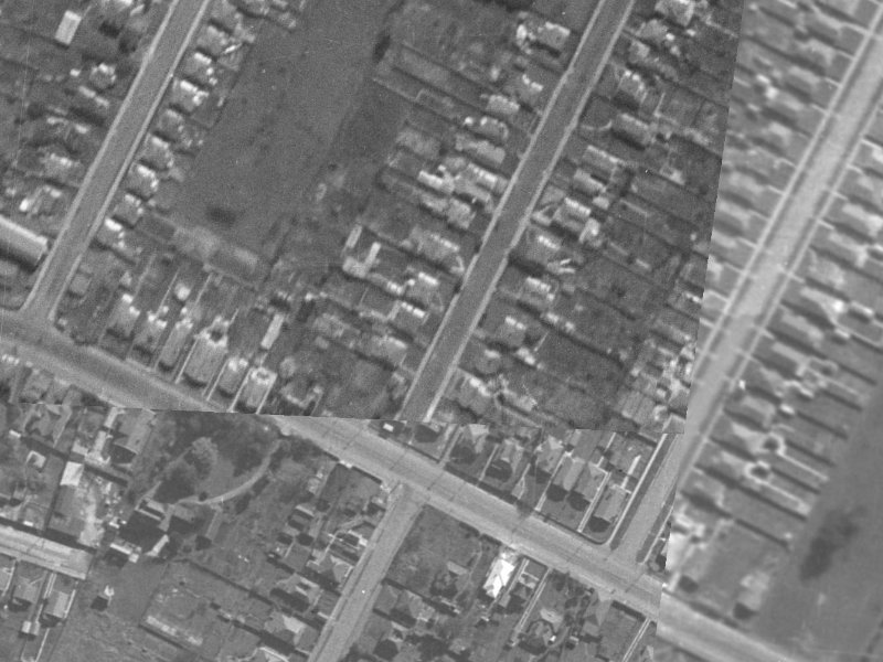 66 Ryan Street from the air, 1940-1944