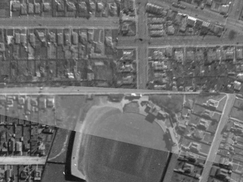 36 Stevens Street from the air, 1940-1944