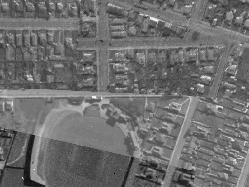 68 Stevens Street from the air, 1940-1944