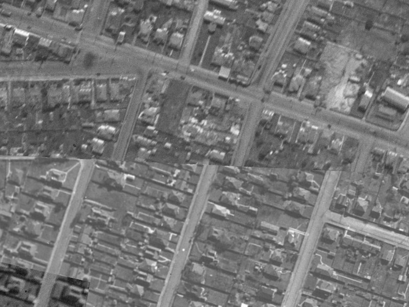 101A Barbour Street from the air, 1940-1944