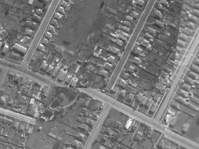 7 Bordesley Street from the air, 1940-1944