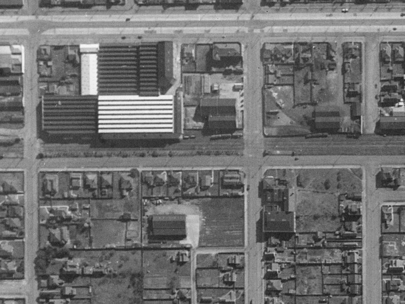 199 Hazeldean Road from the air, 1940-1944