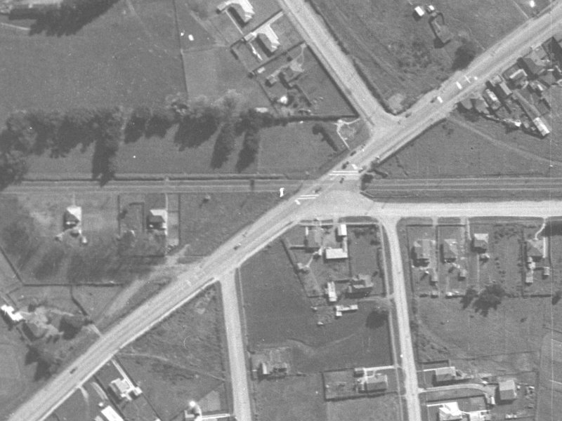 Hayton Road from the air, 1940-1944