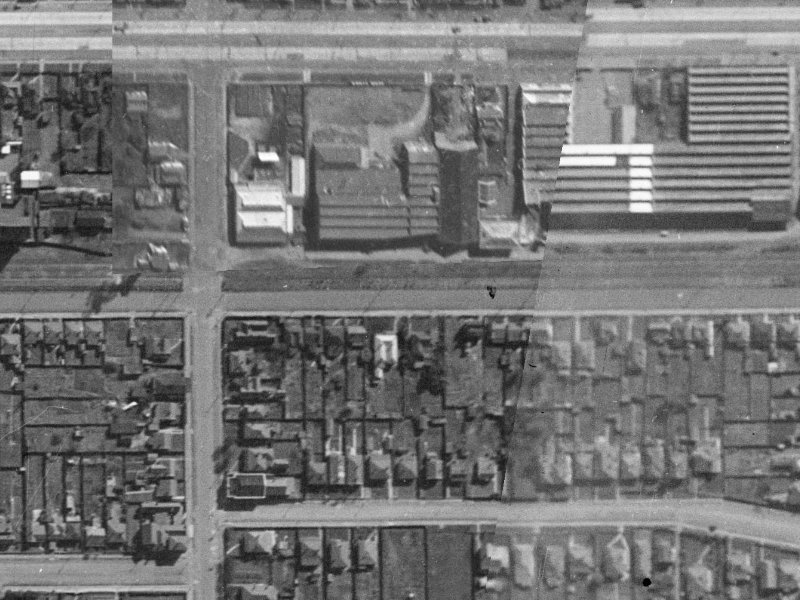 114 Hazeldean Road from the air, 1940-1944