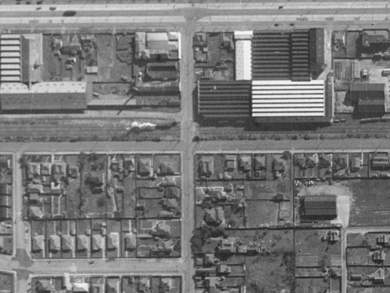 200 Hazeldean Road from the air, 1940-1944