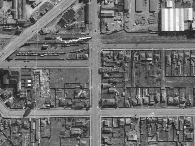 44 Grove Road from the air, 1940-1944