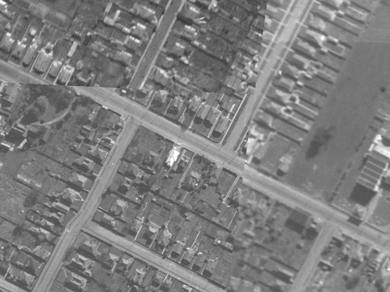 322 Ferry Road from the air, 1940-1944