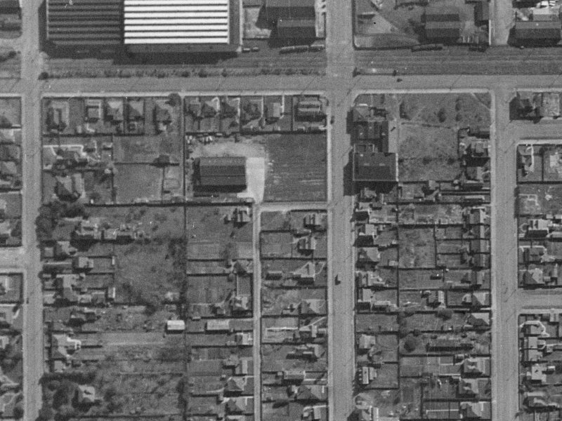 59E Kent Street from the air, 1940-1944
