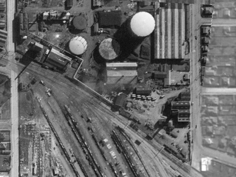 69 Falsgrave Street from the air, 1940-1944