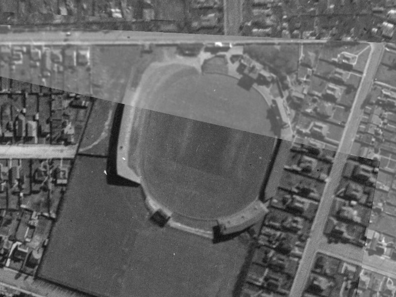 29A Talfourd Place from the air, 1940-1944