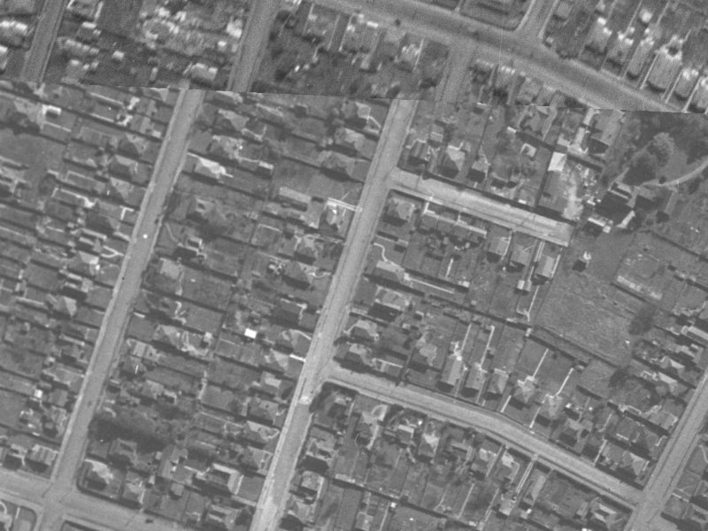 80 Grafton Street from the air, 1940-1944